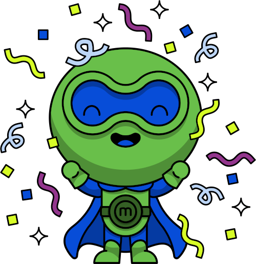 Confetti mascot